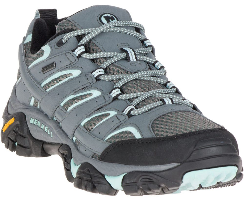 Buty Trekkingowe Merrell Damskie Szare - Moab 2 Gore-Tex® - 481390-ZIX